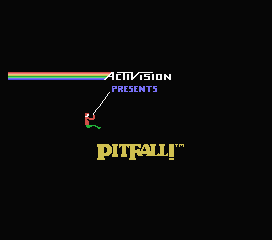 Pitfall title screen for MSX